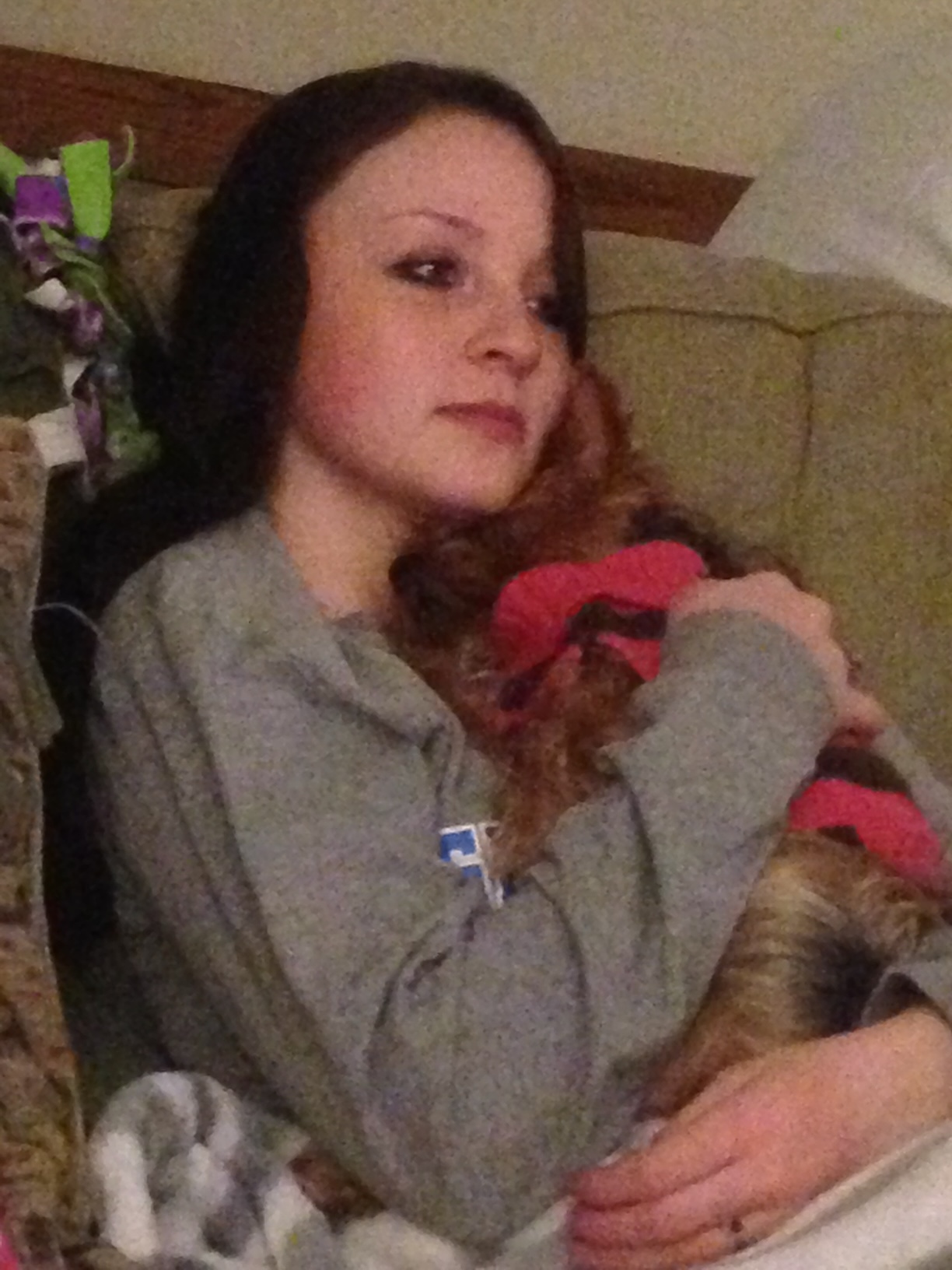 2014: Snuggling my human